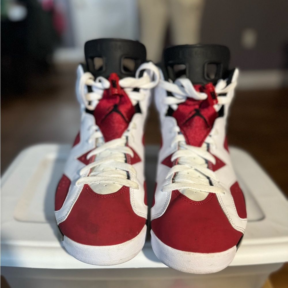 100% Authentic Used Air Jordan VI Carmine. No Box Sz.  10